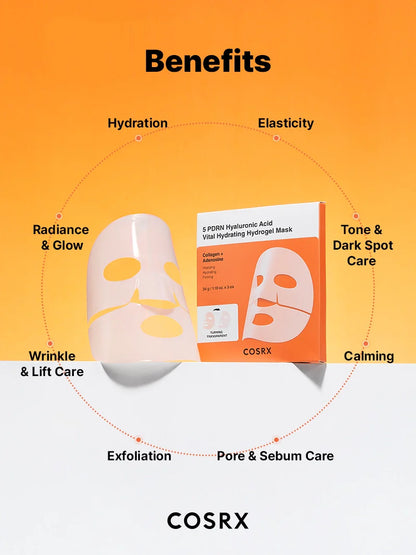 COSRX 5 PDRN Hyaluronic Acid Vital Hydrating Hydrogel Mask